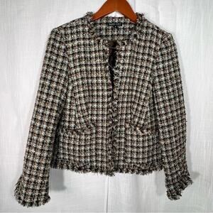 Boho Chic Tweed Style Jacket